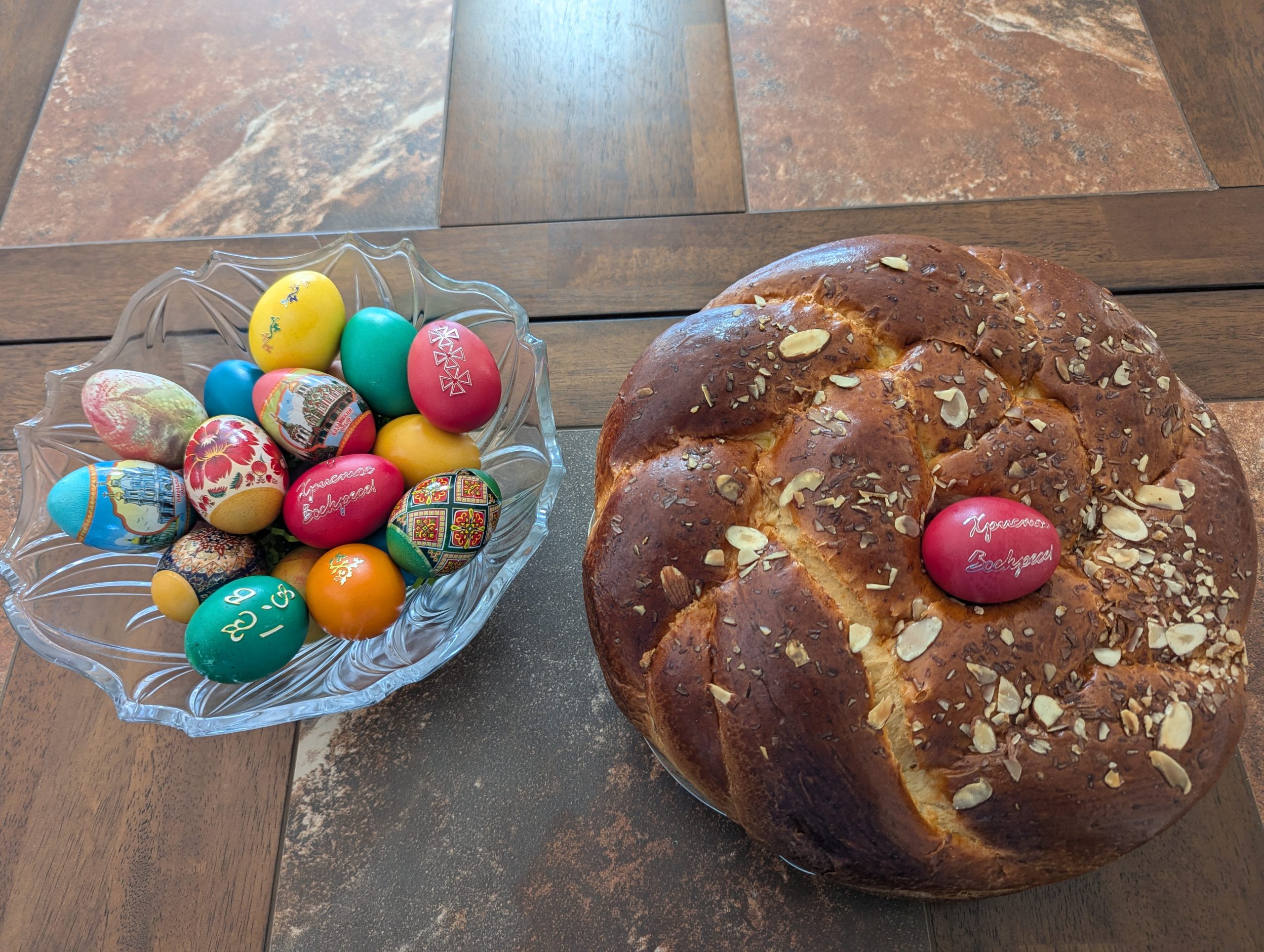 Easter Eggs and Egg Bread